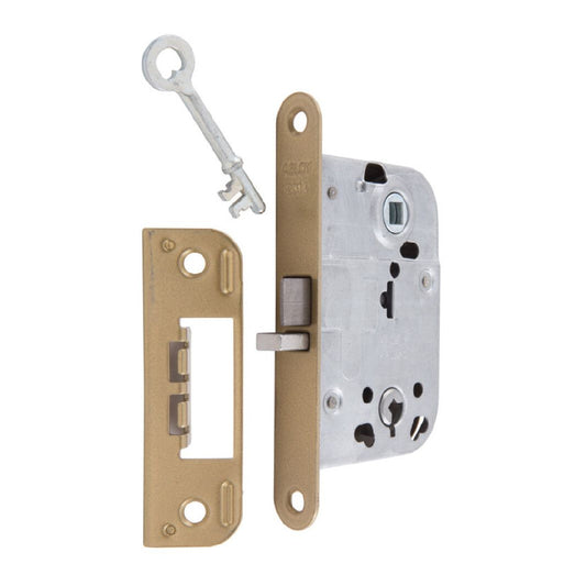 Låshus 2014 med gul stolpe från ASSA ABLOY passar utmärkt till innerdörrar samt badrums- och toalettdörrar i både privatbostäder och kommersiella miljöer. Passar både höger- och vänsterhängda dörrar. Levereras i konsumentpack (SB).
