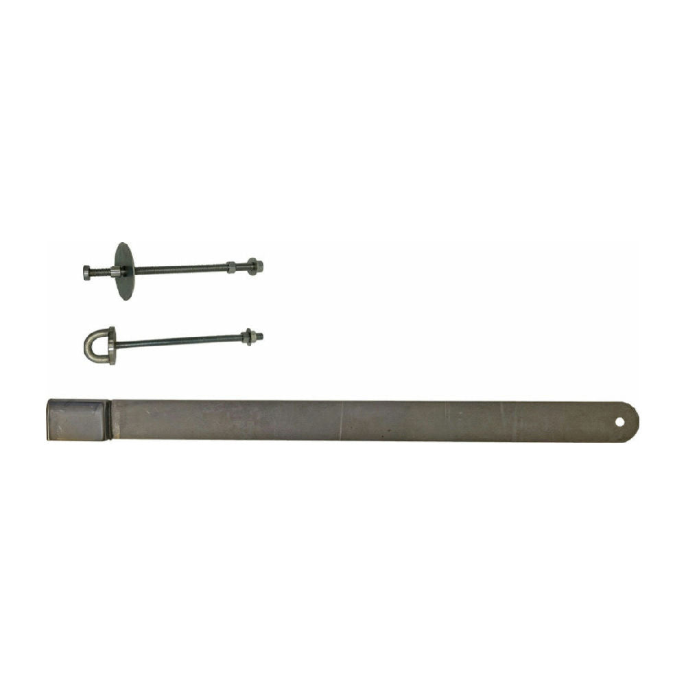 Låsbom 840 mm höger krom