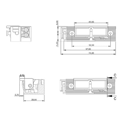 Elslutbleck EX-54 omvänd 12V