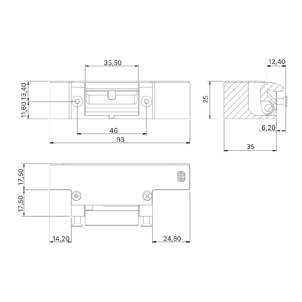 Elslutbleck EX-91HD omvänd 12-24V