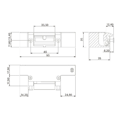 Elslutbleck EX-91HD omvänd 12-24V