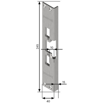 Monteringsstolpe  912-10 vinklad