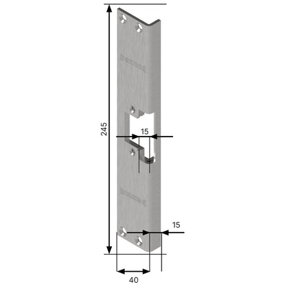 Monteringsstolpe  911-15 vinklad