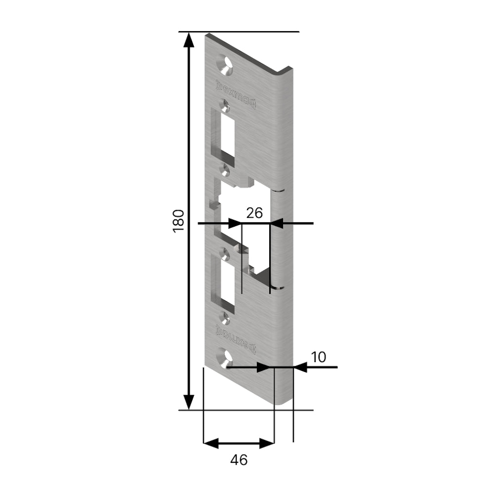 Monteringsstolpe  912-26 vinklad