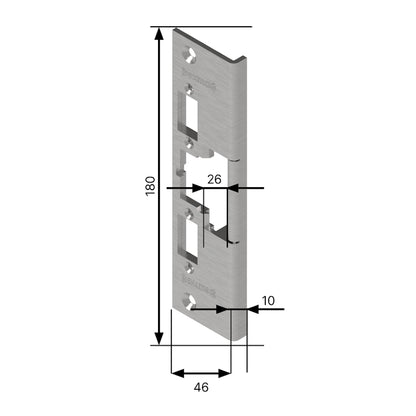 Monteringsstolpe  912-26 vinklad