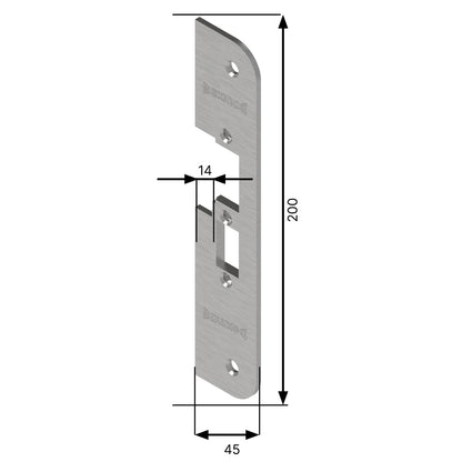 Monteringsstolpe  912-14 plan rundad