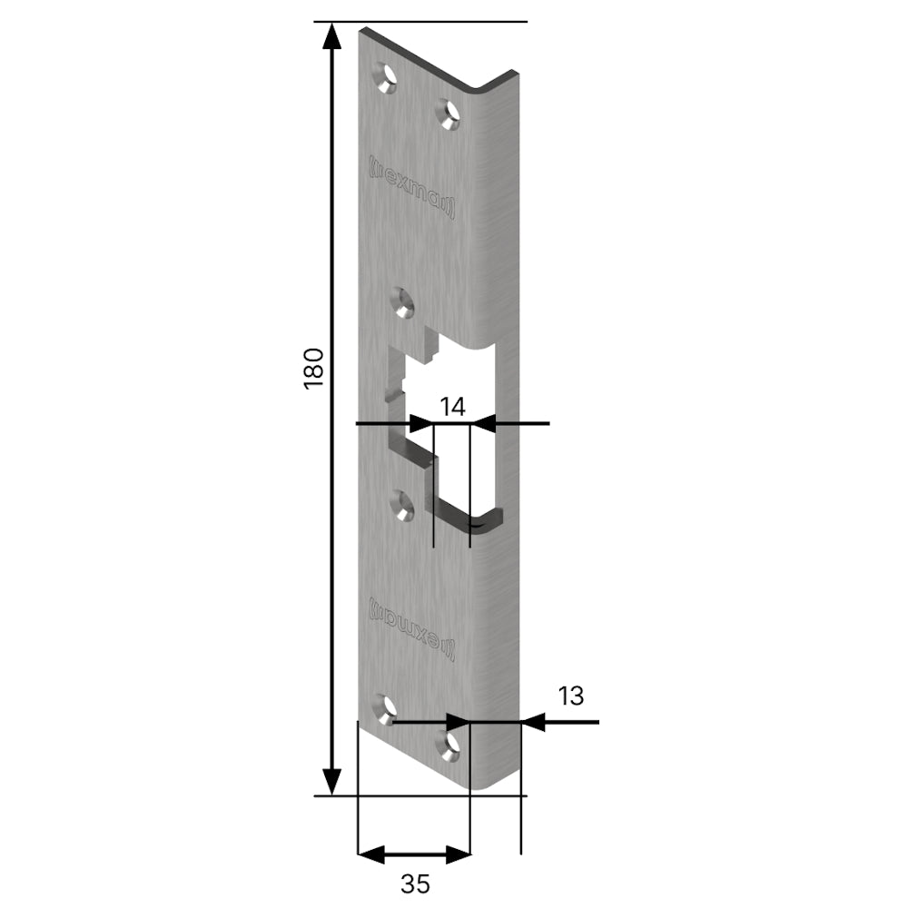 Monteringsstolpe  541-14 vinklad