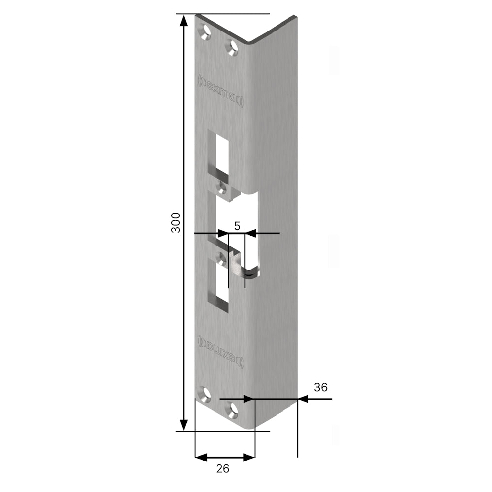 Monteringsstolpe 542-5 vinklad