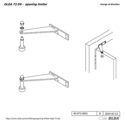 Dörrstopp 73 DS svart