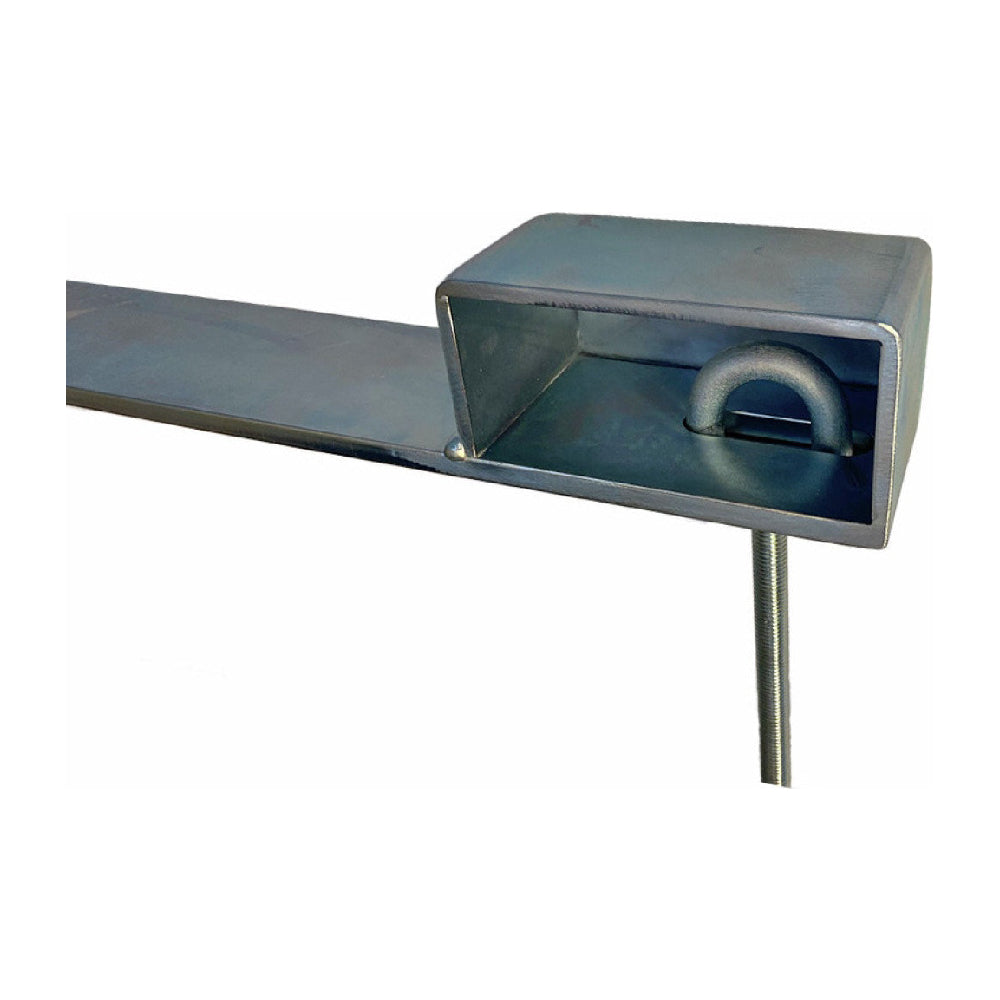 Låsbom 1200mm höger krom