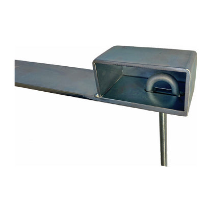 Låsbom 1200mm vänster krom