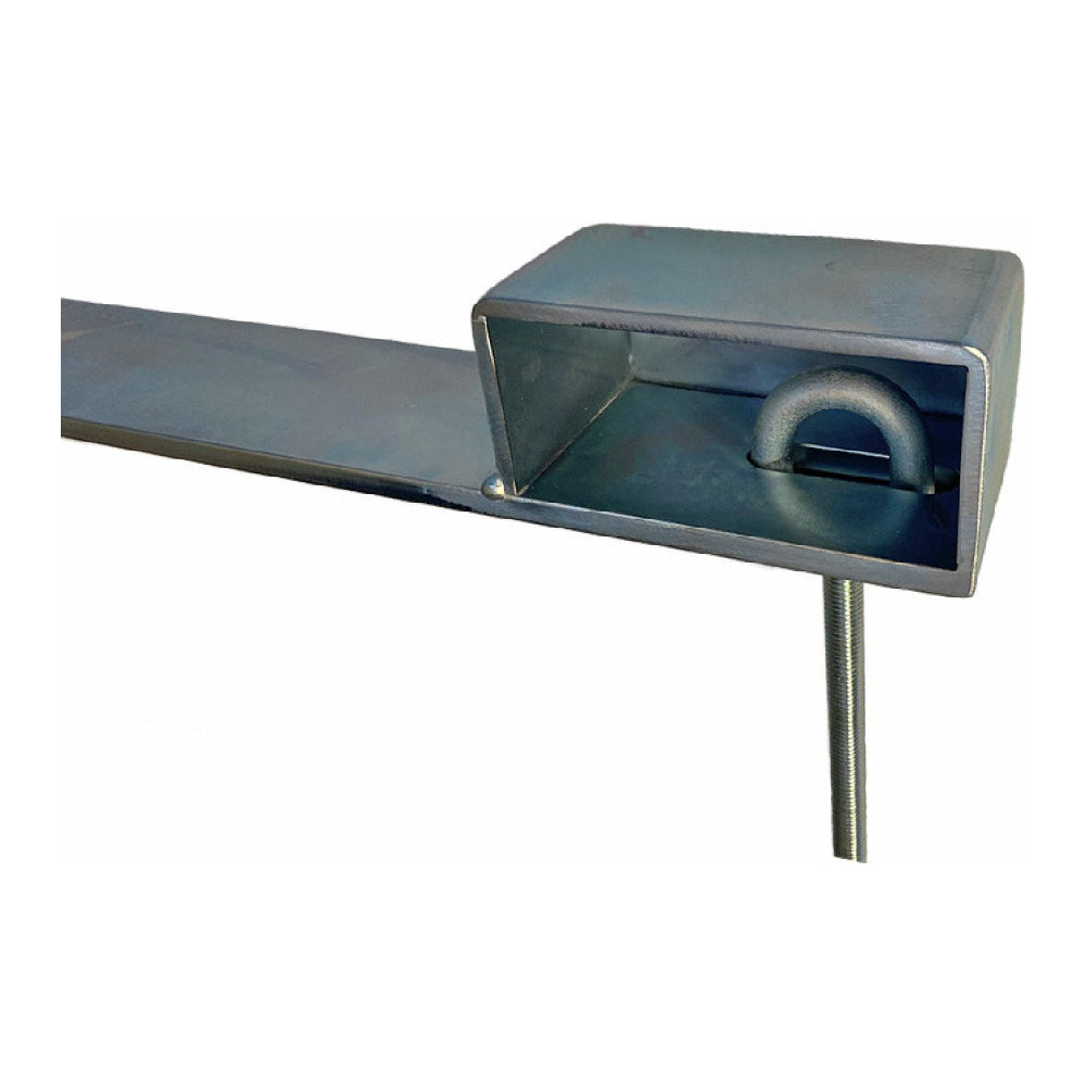 Låsbom 840 mm höger krom