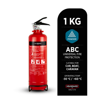 Pulversläckare PE1 8A-55B-C 1kg röd