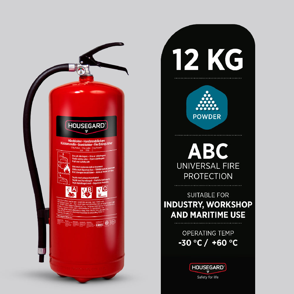 Pulversläckare PE12 55A-233B-C 12kg röd