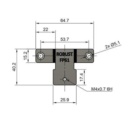 Fästjärn FP61 2-pack