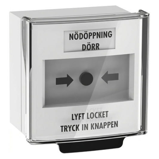 Larmknapp Nödöppning 2st NO/NC vit
