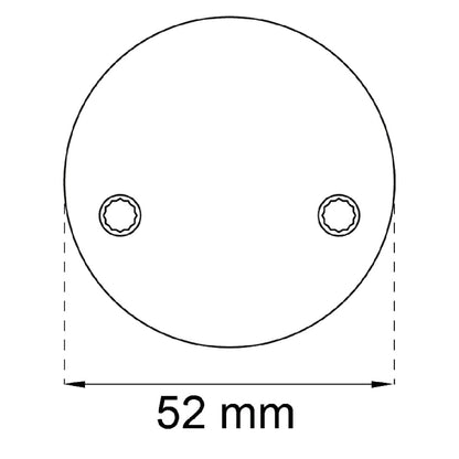 Måttskiss Täckbricka 4265Z rostfri SB