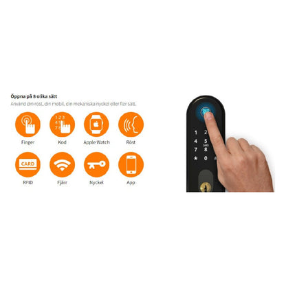 Kodlås BG5000 för ovalcylinder silver Kpl ASSA 2500