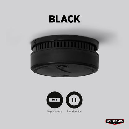 Brandvarnare Housegard Black 10år SB