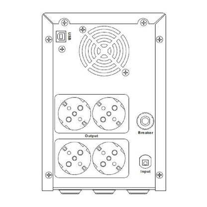 UPS DS-UPS3000-R 1800W/3000VA