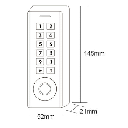 Väggläsare BG-ACK30 TTLock ringklocka metall