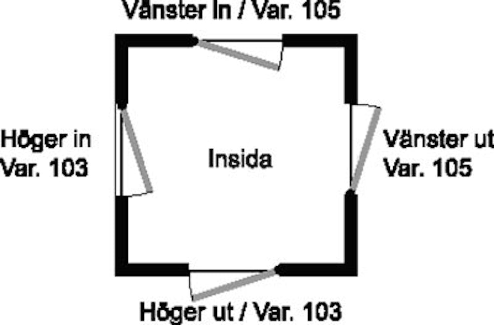 Låshus 1520/50 sym vä/ut