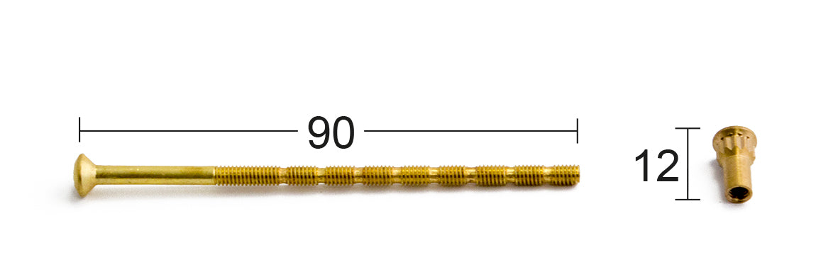 Skruv m nippel M4 9-90-7 mässing SB