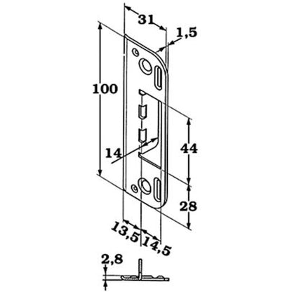 Slutbleck 0045 Mässingfärgat
