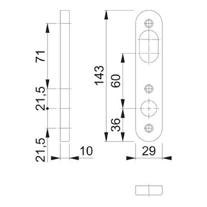 Underläggsskylt 350KL F1 aluminium silver F1 oval