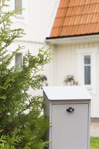 Postlåda 9441B låsbar grå