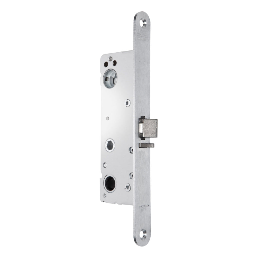 Låshus 772-35 höger från ASSA ABLOY är ett låshus med utrymningsfunktion för högerhängda dörrar och 35 mm dorndjup. Passar miljöer där säker utrymning är ett krav, exempelvis kontor, hotell och sjukhus.