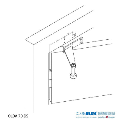 Dörrstopp 73 Rostfri