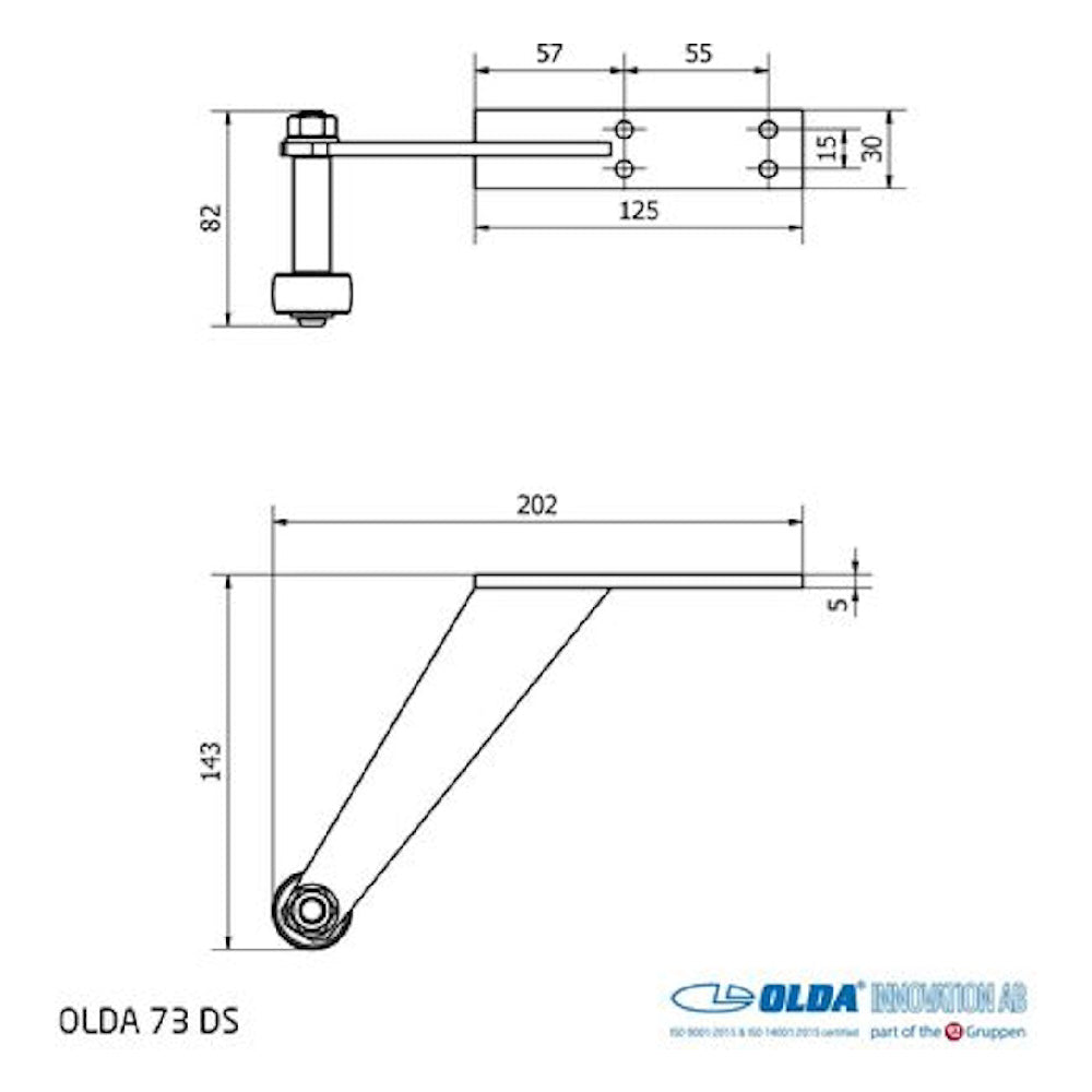 Dörrstopp 73 Rostfri