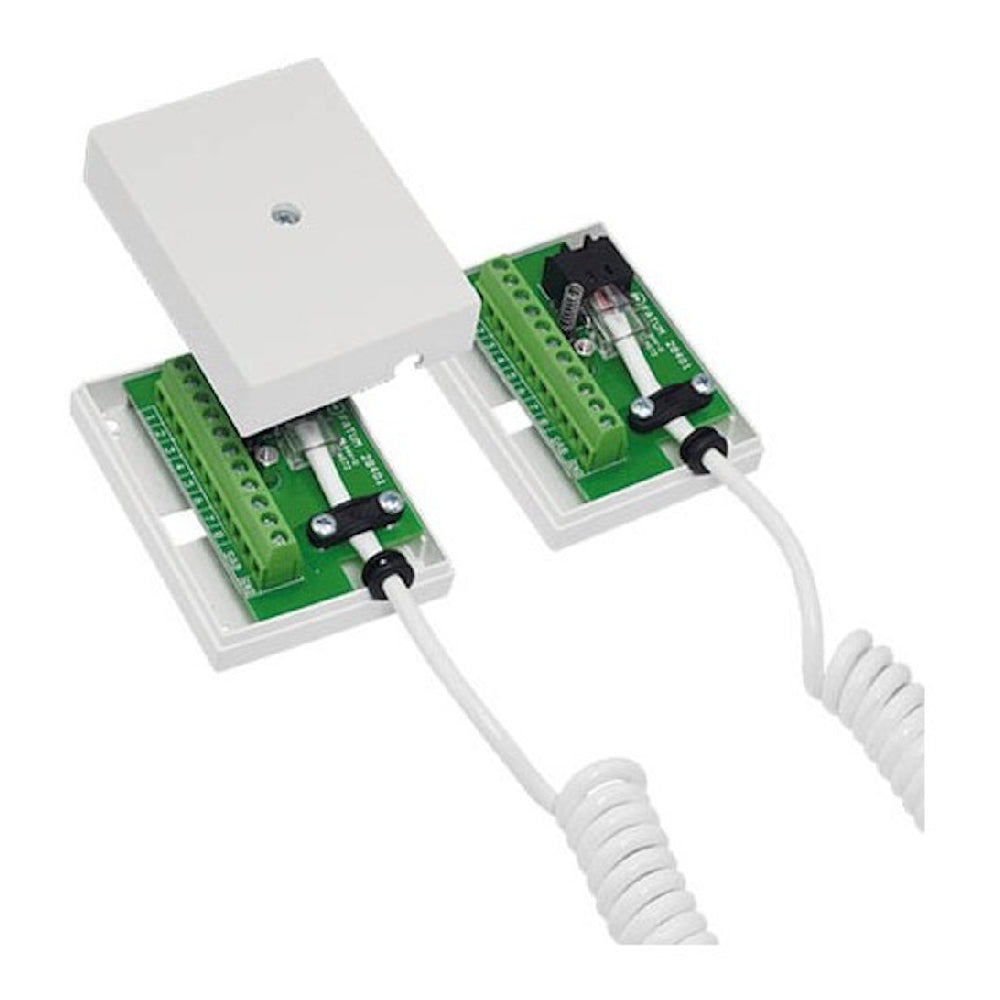 Kabelöverföring RJ45 spiralkabel 250cm komplett vit