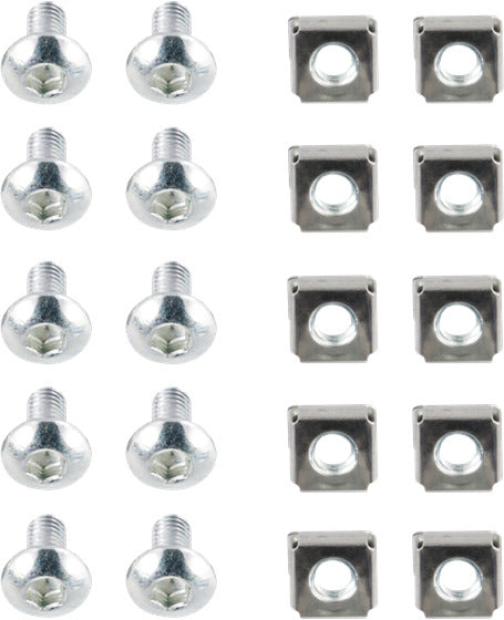 Bricka skruv 19-tum rack 10-pack SB