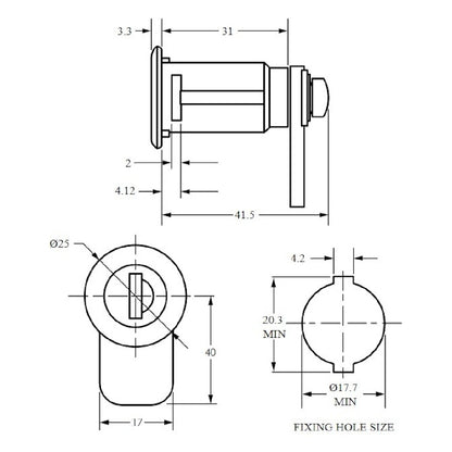 Cylinder PO16Box Renz F343/01/4