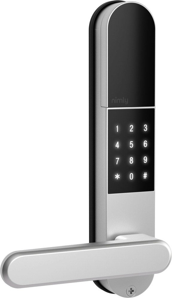 Nimly Touch Pro kodlås silver med fingeravtryck