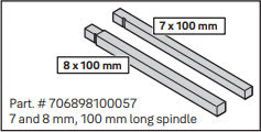 Tryckespinne Yale 7x100mm/8X100mm