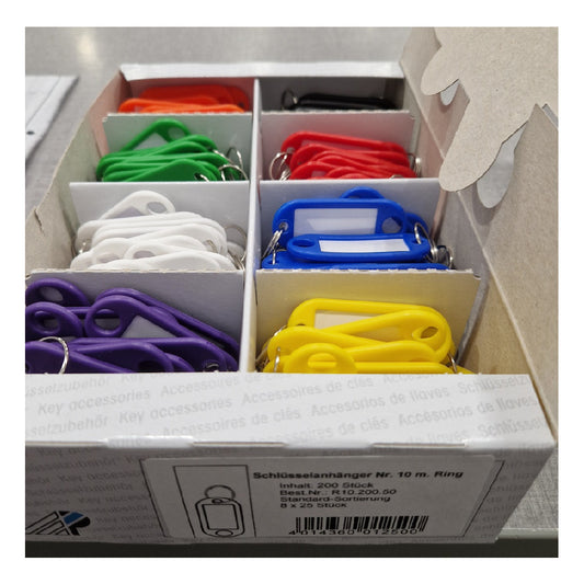 Märkbricka 8st färger 200-pack