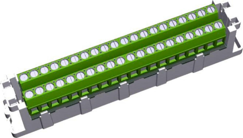 Modul S2 20-pol skruv 2.5mm²