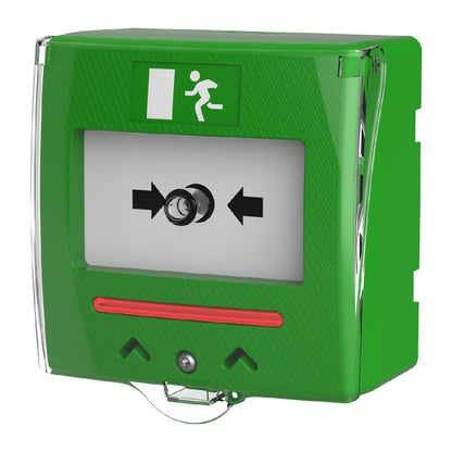 Larmknapp LK-LED indikering och larmsignal grön