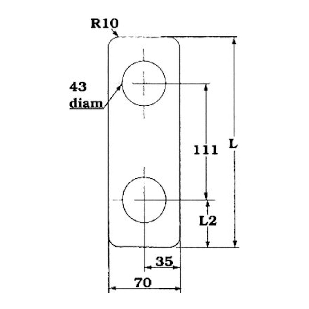 T-skylt 70x180 PO159