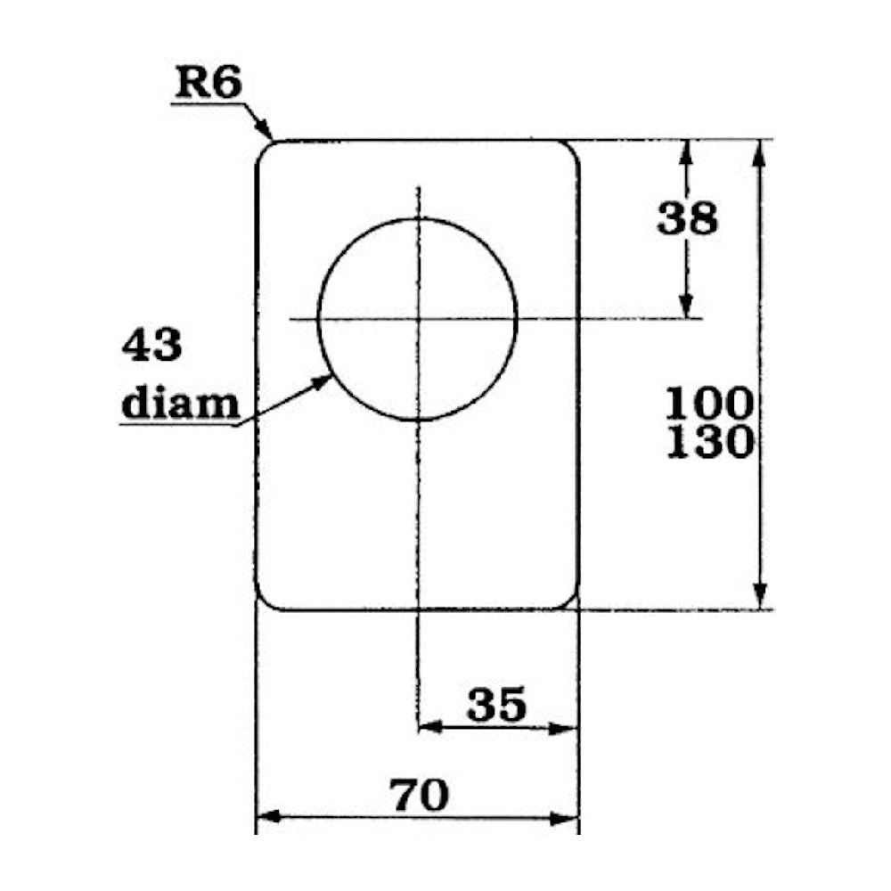 T-skylt 70x100 PO166