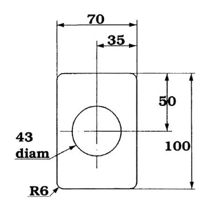 T-skylt 70x100 PO169