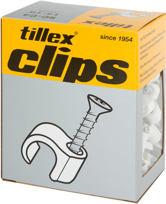 Skruvklammer vit 14-18mm