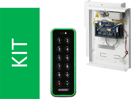 Dörrcentralpaket P432 med A210 VR50 PSU för 7Ah