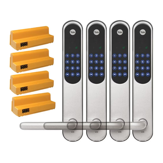 Kodlås Doorman Classic Home silver 4-pack