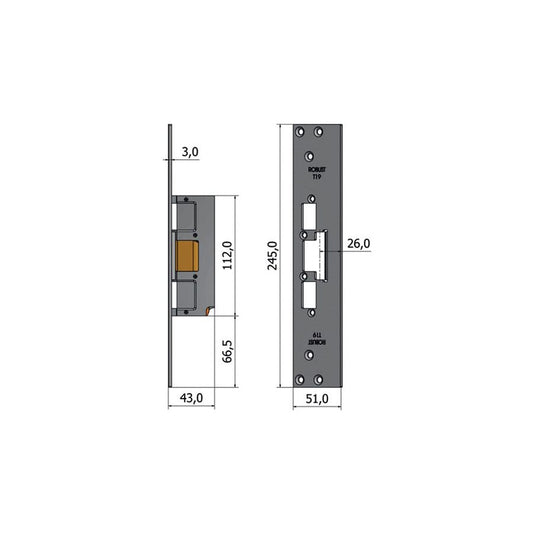 Monteringsstolpe T19
