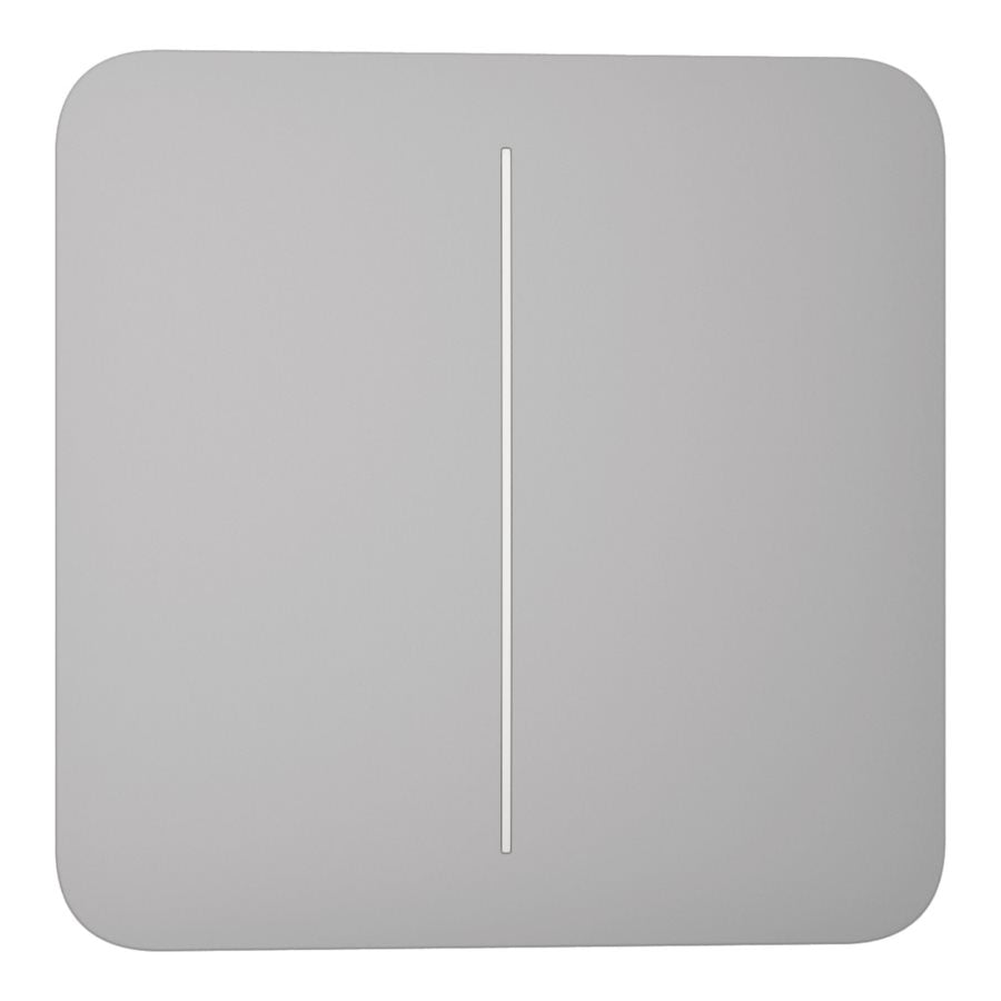 Knapp Solo strömbrytare kron ljusgrå