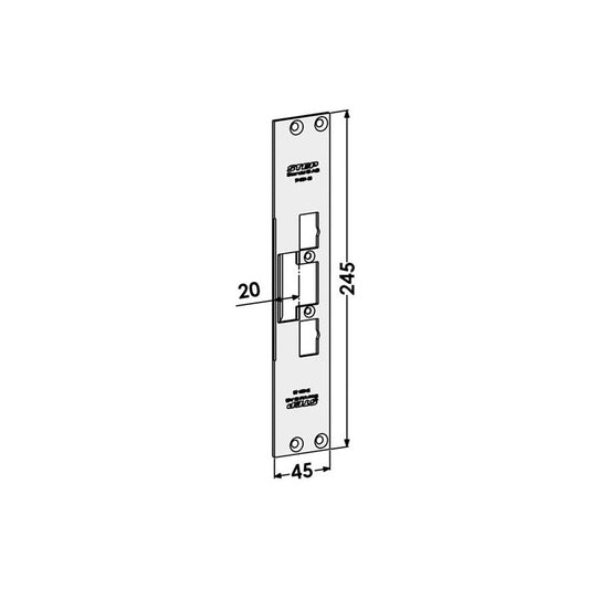 Monteringsstolpe ST4001-20 plan